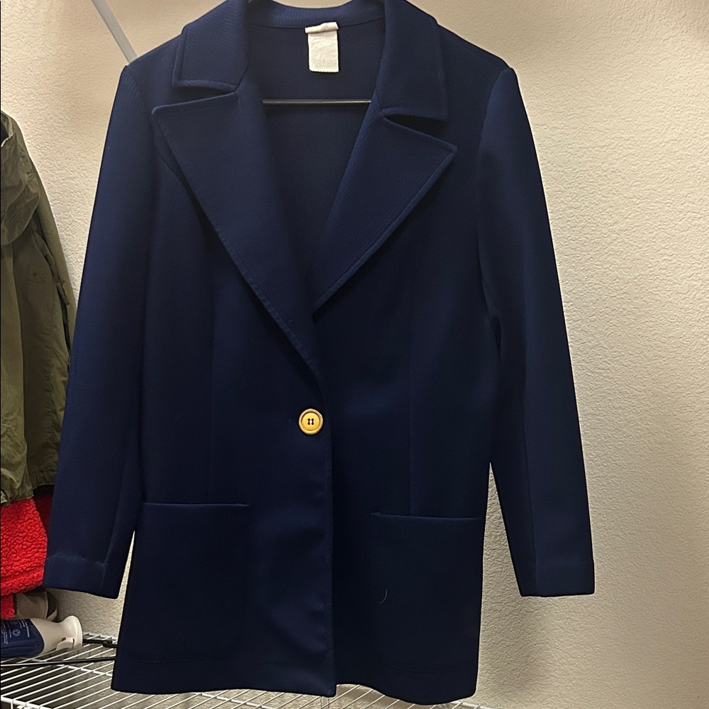 Vintage Navy Blue Women's blazer